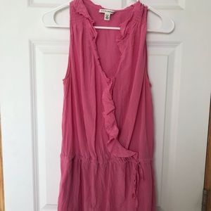 Banana Republic pink sundress/cover-up
